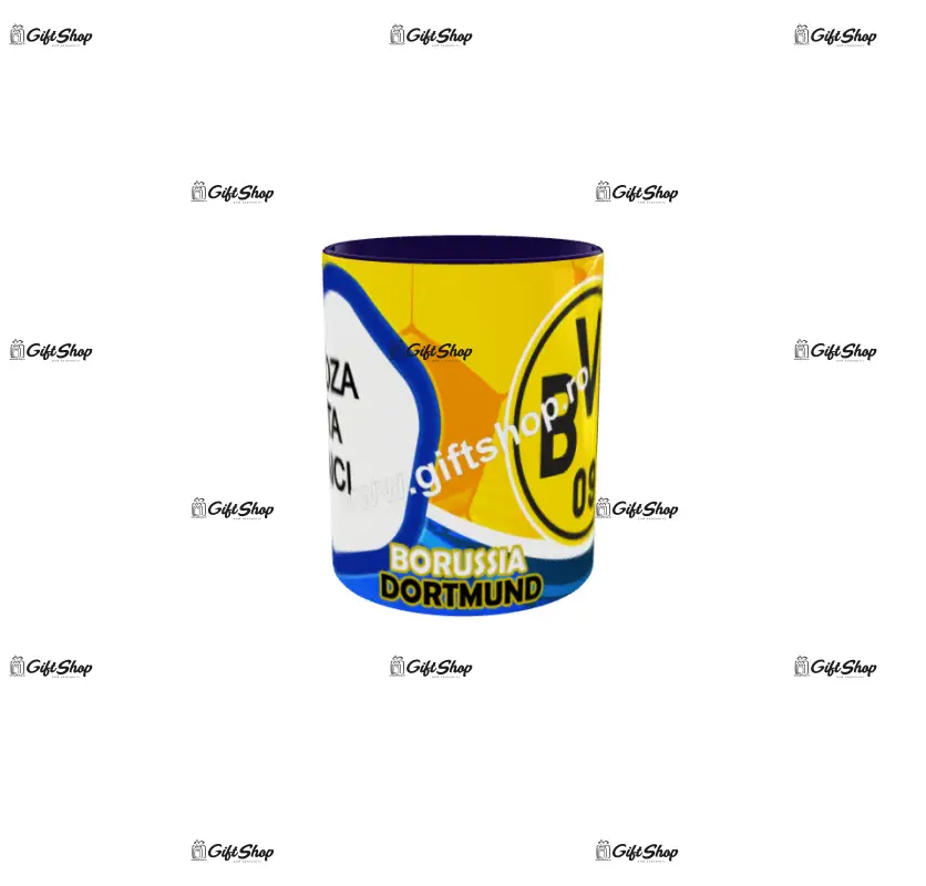 Borussia dortmund bvb, cana personalizata cu poza, model 3317
